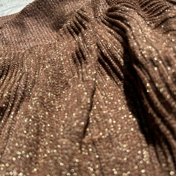 Cyn Les vintage sweater peplum style slightly fixed button waist. Sz 12 - Picture 5 of 6